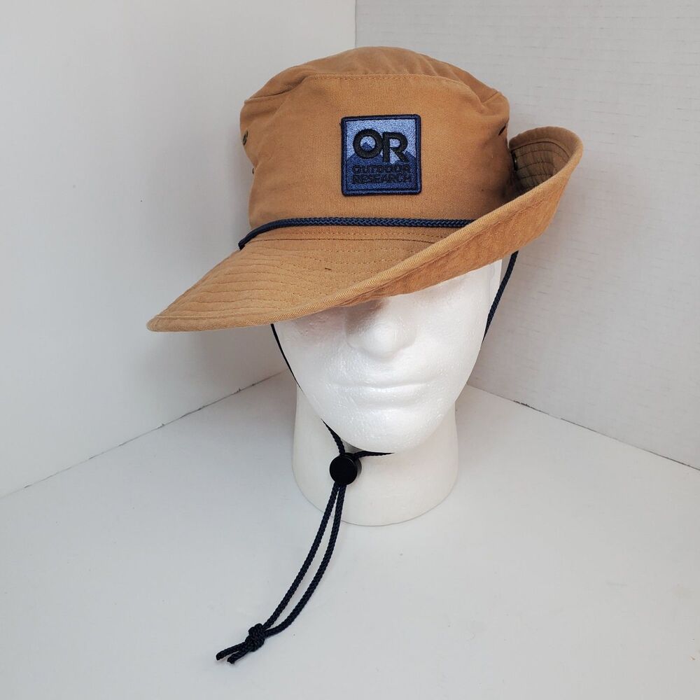 Outdoor Research OR Moab Sun Hat Sz S/M Khaki Tan Hiking Camping Fishing Boonie
